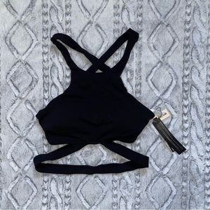 Garage Halter Wrap Bikini Top